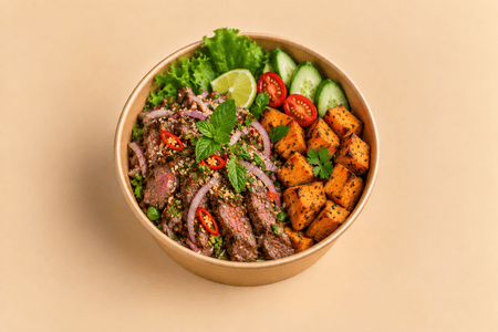 Num Tuk Nugha thai beef Salad
