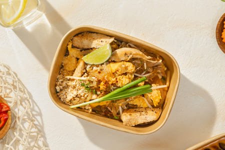 Keto Phad Gai (chicken phad thai with kelp noodles)
