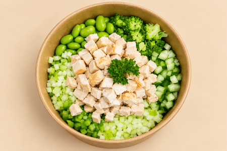 Dice Delight Green Salad Bowl