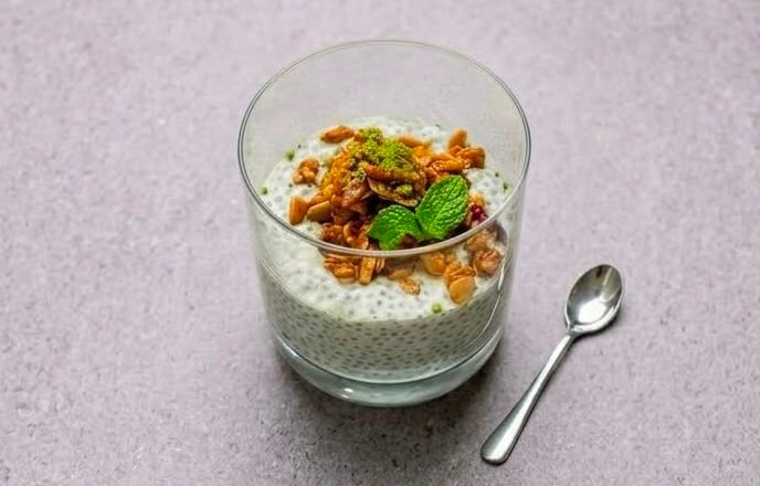 Matcha Coconut Chia Pudding