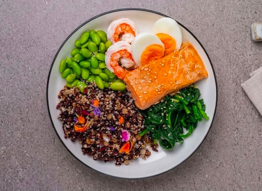 Super Protein Bowl with Italian dressing
